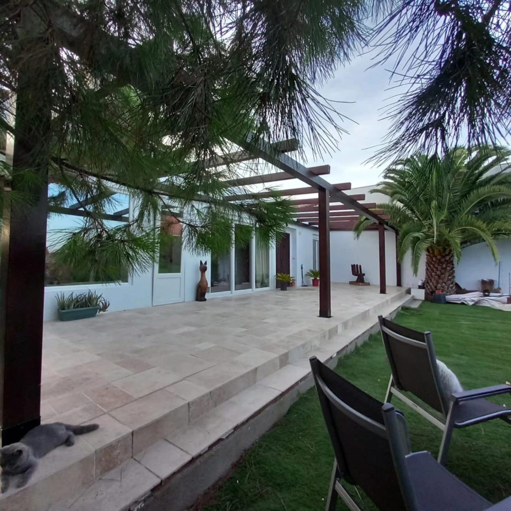 Pergola de madera